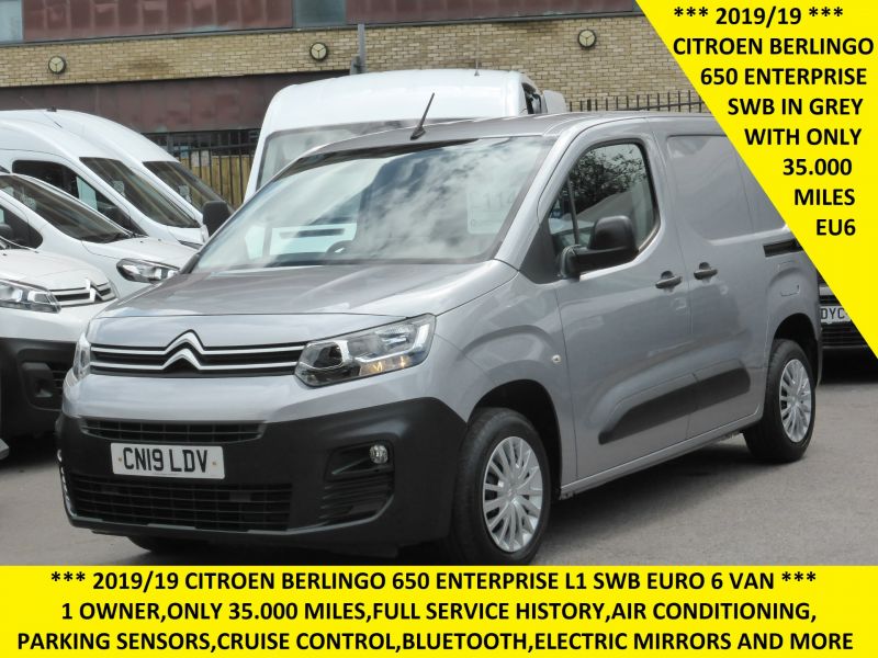 CITROEN BERLINGO 650 ENTERPRISE 1.6 BLUEHDI IN GREY/SILVER ONLY 35.000 MILES,AIR CONDITIONING,PARKING SENSORS AND MORE - 2662 - 3