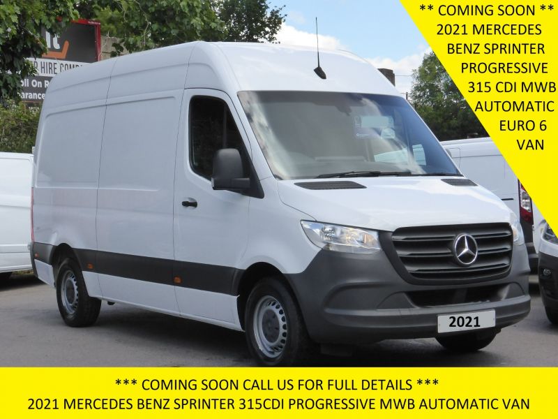 MERCEDES SPRINTER 315 CDI PROGRESSIVE AUTOMATIC MWB HIGH ROOF WITH CRUISE CONTROL,BLUETOOTH AND MORE - 2773 - 2