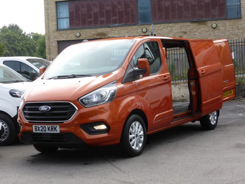 FORD TRANSIT CUSTOM 320/170 LIMITED L2 LWB AUTOMATIC IN ORANGE WITH ONLY 56.000 MILES,AIR CONDITIONING,PARKING SENSORS AND MORE  - 2705 - 2