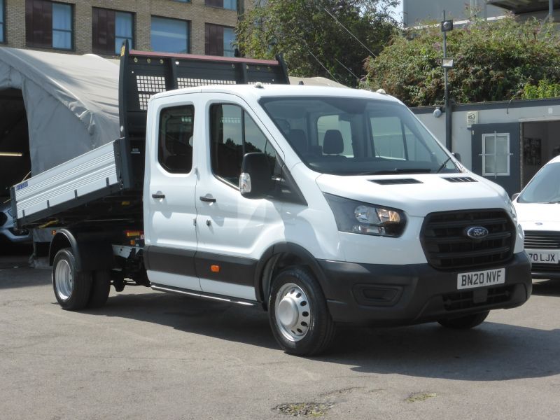 FORD TRANSIT 350 LEADER ECOBLUE DOUBLE CAB TIPPER,TWIN REAR WHEELS,TOW BAR AND MORE - 2703 - 3