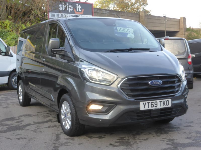 FORD TRANSIT CUSTOM 300 LIMITED ECOBLUE L2 LWB IN GREY WITH ONLY 27.000 MILES, AIR CONDITIONING,PARKING SENSORS,HEATED SEATS AND MORE - 2759 - 21