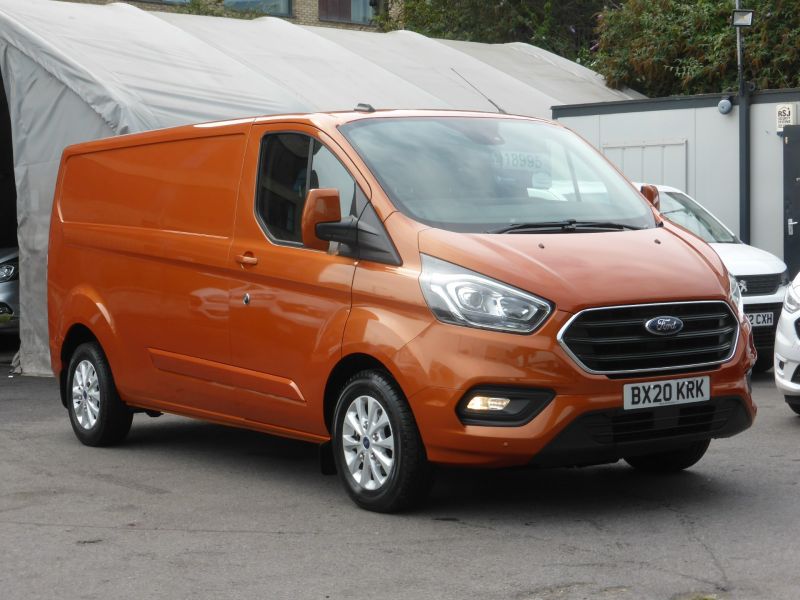 FORD TRANSIT CUSTOM 320/170 LIMITED L2 LWB AUTOMATIC IN ORANGE WITH ONLY 56.000 MILES,AIR CONDITIONING,PARKING SENSORS AND MORE  - 2705 - 3