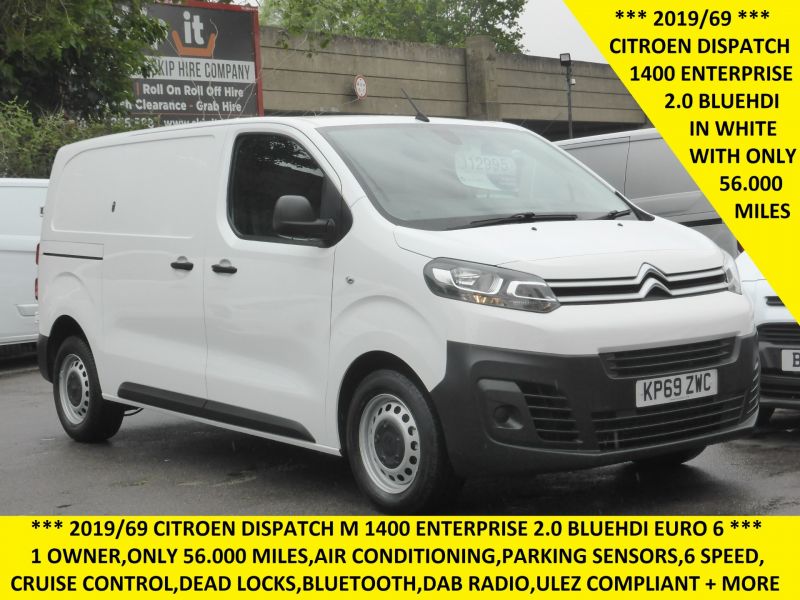 CITROEN DISPATCH M 1400 ENTERPRISE 2.0 BLUEHDI WITH ONLY 56.000 MILES,AIR CONDITIONING,PARKING SENSORS AND MORE - 2657 - 1
