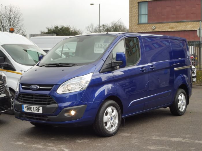 Used FORD TRANSIT CUSTOM 270/125 LIMITED L1 SWB IN DEEP IMPACT BLUE ...