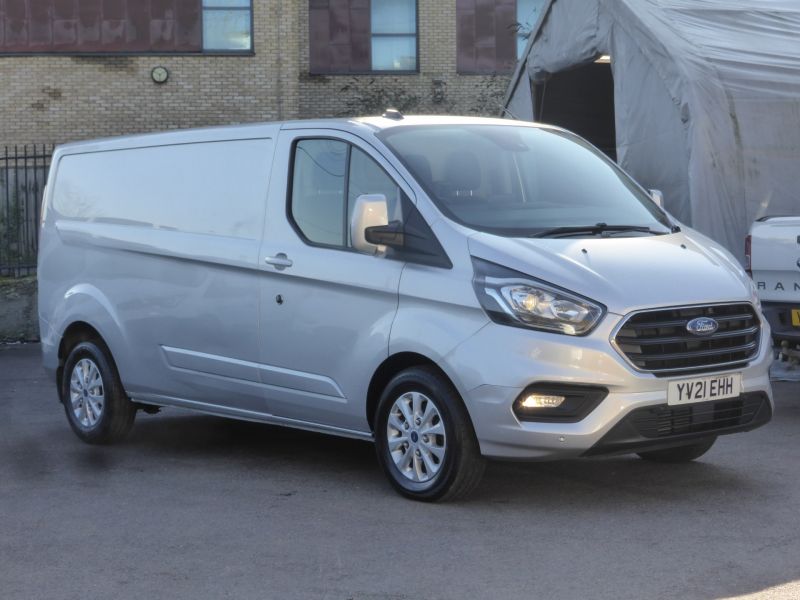 FORD TRANSIT CUSTOM 320 LIMITED ECOBLUE AUTOMATIC L2 LWB IN SILVER WITH 61.000 MILES,AIR CONDITIONING AND MORE - 2818 - 21