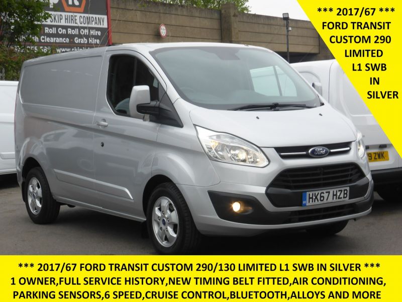 FORD TRANSIT CUSTOM 290/130 LIMITED L1 SWB IN SILVER WITH AIR CONDITIONING,PARKING SENSORS,ALLOYS,BLUETOOTH AND MORE *** DEPOSIT TAKEN *** - 2648 - 1