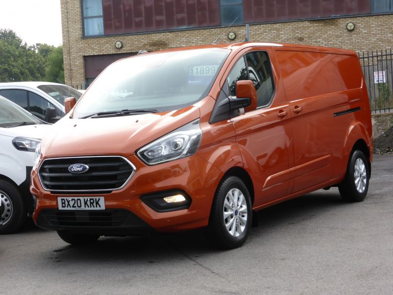 FORD TRANSIT CUSTOM 320/170 LIMITED L2 LWB AUTOMATIC IN ORANGE WITH ONLY 56.000 MILES,AIR CONDITIONING,PARKING SENSORS AND MORE  - 2705 - 26