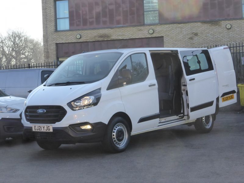 FORD TRANSIT CUSTOM 320 LEADER LWB 6 SEATER DOUBLE CAB COMBI CREW VAN WITH AIR CONDITIONING,PARKING SENSOR AND MORE - 2822 - 22