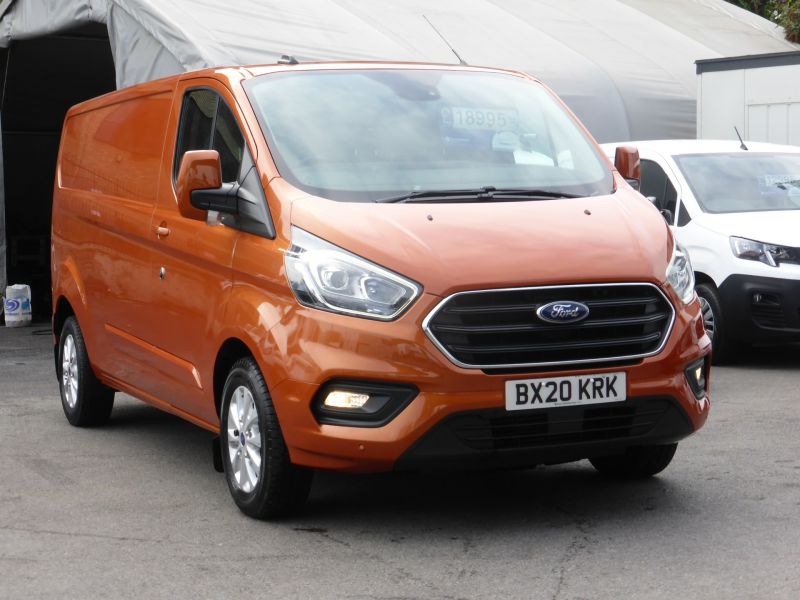 FORD TRANSIT CUSTOM 320/170 LIMITED L2 LWB AUTOMATIC IN ORANGE WITH ONLY 56.000 MILES,AIR CONDITIONING,PARKING SENSORS AND MORE  - 2705 - 25