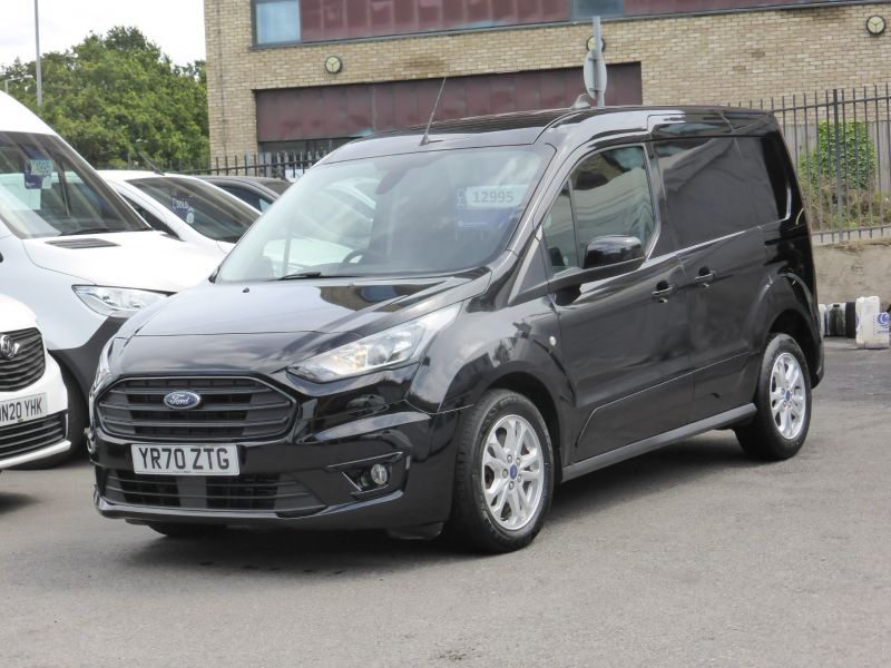 FORD TRANSIT CONNECT 200 LIMITED L1 SWB IN BLACK WITH ONLY 48.000 MILES,AIR CONDITIONING,PARKING SENSORS AND MORE - 2765 - 3