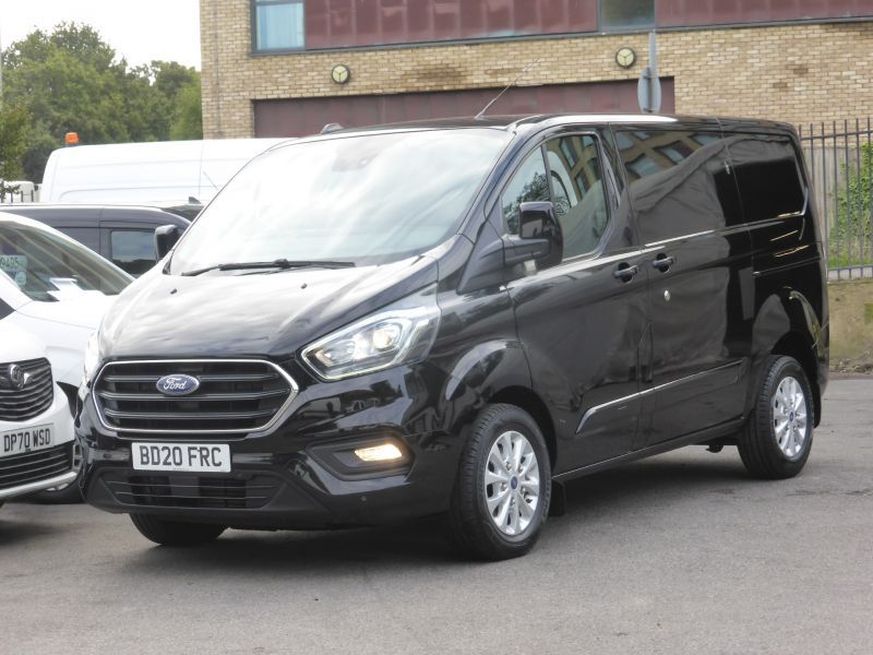 FORD TRANSIT CUSTOM 340 LIMITED AUTOMATIC L1 SWB IN BLACK WITH AIR CONDITIONING AND MORE - 2738 - 2