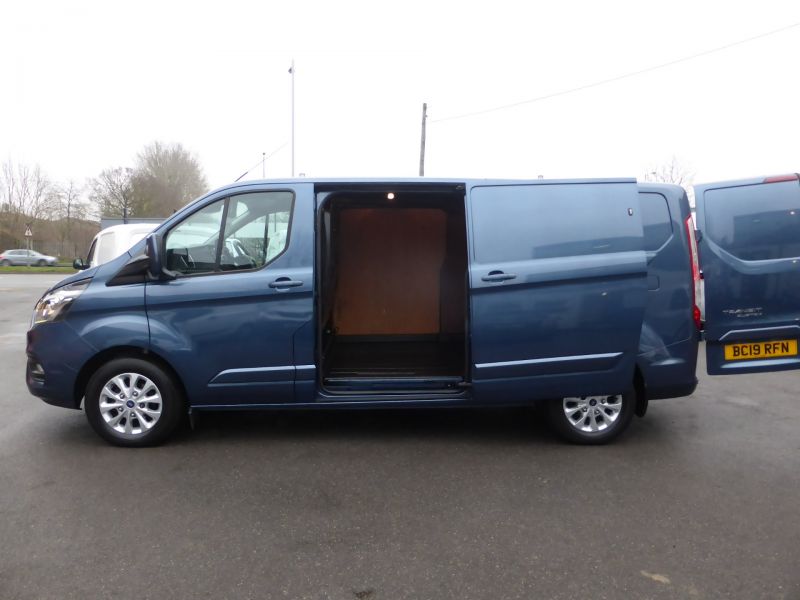 FORD TRANSIT CUSTOM 300 LIMITED L2 LWB AUTOMATIC IN CHROME BLUE WITH AIR CONDITIONING,PARKING SENSORS AND MORE - 2807 - 9