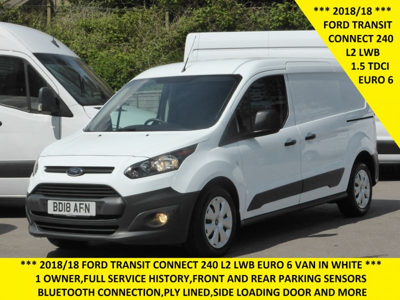 FORD TRANSIT CONNECT 240 L2 LWB 1.5TDCI 100PS WITH PARKING SENSORS,BLUETOOTH,DAB RADIO AND MORE - 2651 - 1