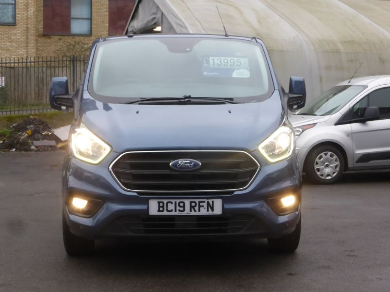 FORD TRANSIT CUSTOM 300 LIMITED L2 LWB AUTOMATIC IN CHROME BLUE WITH AIR CONDITIONING,PARKING SENSORS AND MORE - 2807 - 3